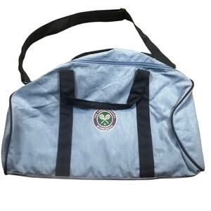 Wimbledon Tennis Duffel Bag Blue Sports Gym Travel Bag Official Logo
